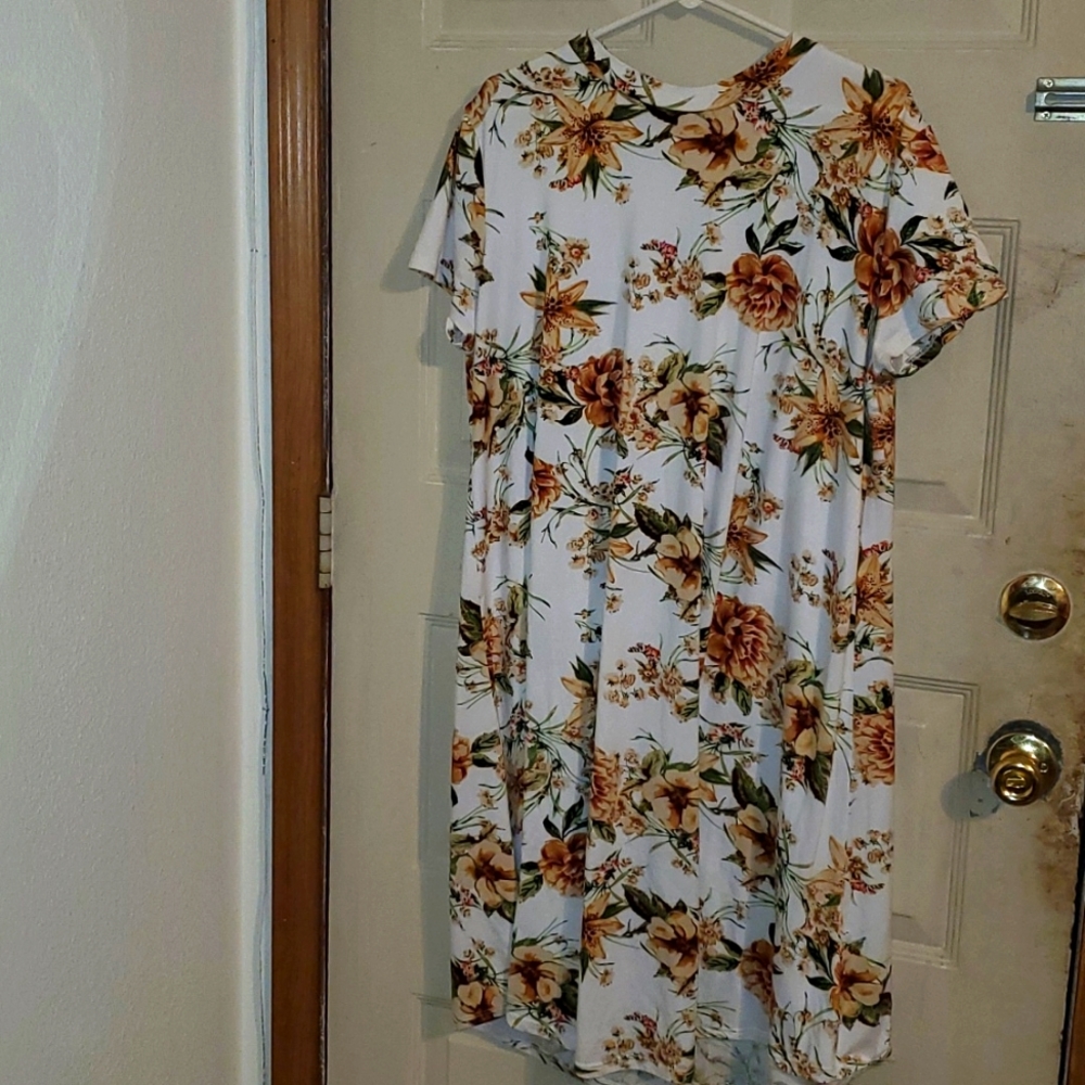 Reb & J White Floral Dress